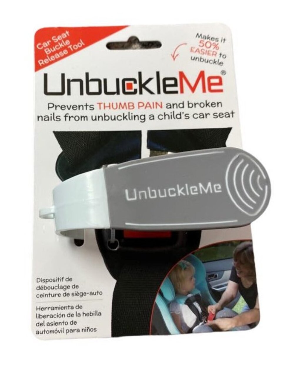 Unbuckle Me Car Seat Buckle Release Gray or Black NWT